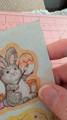 Vintage Current Inc Stickers Easter 1 Sheet 1980(Heavy Age Discoloration)