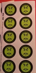 Mr. Yuk Stickers 60 Stickers (6 Sheets) Daily Shipping +Tracking ~ NEW *GENUINE*