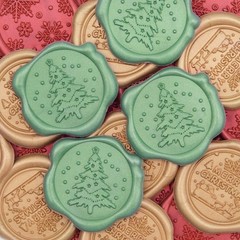 Christmas Series Wax Seal Stickers Envelopes Seal stickers for Christmas Decor