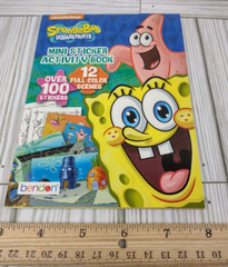 SpongeBob Squarepants Mini Sticker Activity Book 100+ Stickers Colorful Scenes