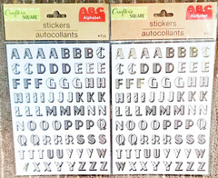 2 Gold Foil Upper Case Alphabet ABCs Stickers Crafters Square 3/4″ Letters