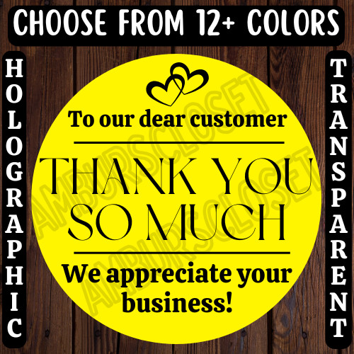 40 THANK YOU FOR YOUR ORDER STICKERS 2″ LABELS SEALS SMALL BUSINESS REVIEW