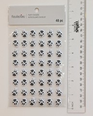Puffy Paw Prints Dog Cat Pets Animals Scrapbooking Stickers by Recollections