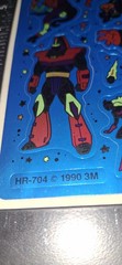 vintage Stickers,space Aliens Monsters Shiny Mylar Foiled Rare 1 Sheet 3m 1990