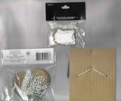 BLANK HEART TAGS FOR PAPERCRAFTING,GROUP OF FOUR.
