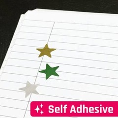 Foil Star Metallic Stickers, 0.6″ Diameter 1000 Pack Silver