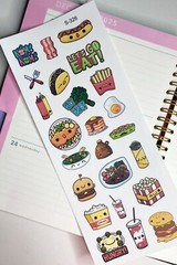 Sushi, Japanese Food, Snack, Pizza, Taco :Handmake Erin Condren Planner Sticker