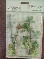 Lot 4 Petaloo Stemmed Floral Ephemera Alephemera Botanica Collection Flowers #31