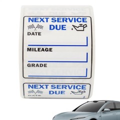 250pcs Oil Change Stickers Next Service Due Reminder Roll Car Window Sheet Label