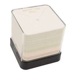3D Memo Pad Tree House 2026 Desk Calendar Paper Sculpture Notepad Notes (Green)