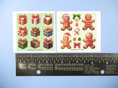 Christmas Holidays Trees Presents Gingerbread Nutcracker Mini Sticker Sheets Set