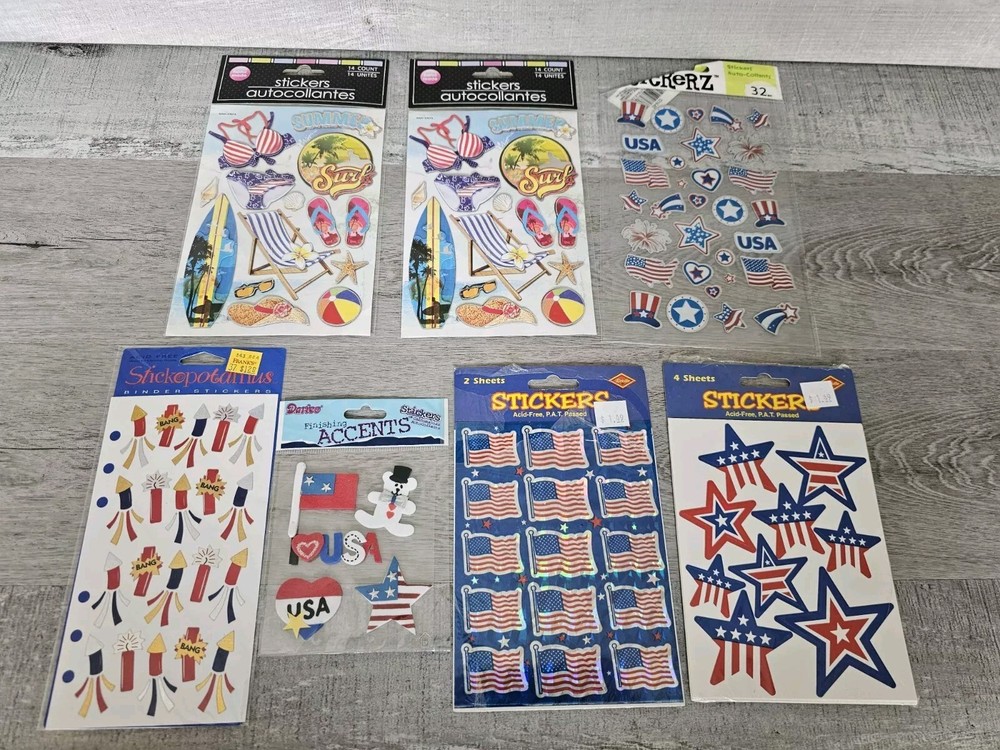 Lot Of Various Transportation Scrapbooking Or Card Making Stickers