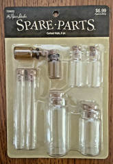 Tim Holtz Idea-ology & Paper Studio Embellishment Lot Corked Vials Knobs