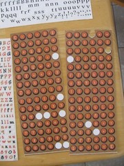Alphabet Stickers Numbers and Punctuation 11 Partially Used Sheets