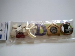 Crafts KF 3D Title Sticker My Dog Food Bowl Rope House Whistle Paw Print Bones