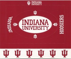 Indiana University Hoosiers NCAA Cardstock Sticker Frame, scrapbook