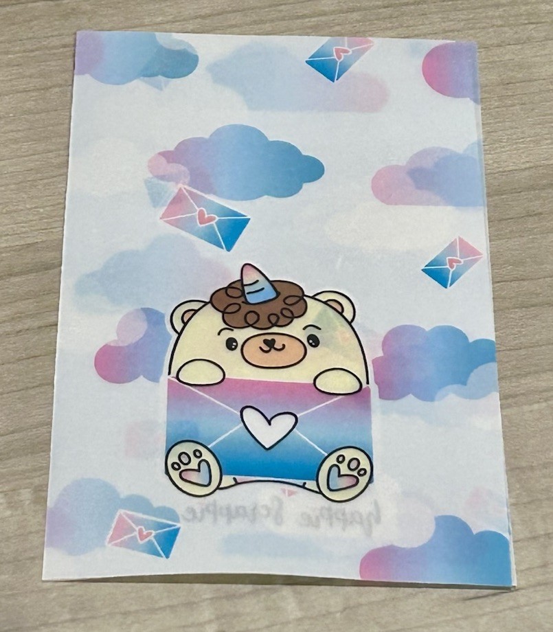 New Happie Scrappie Clouds ☁️ Vellum Mini Sheet 4 x 5.5”