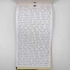Park Lane Alphabet, Numbers, and Quotes Stickerbook 30 Sheets Used