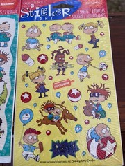 Forget Me Not RUGRATS STICKERS 2 Packages New Sealed Vintage 2 Sheets Each