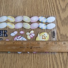 NRN Designs Sticker ROLL EASTER EGG HUNT Borders Very Rare Retired, 50 Sheets