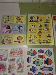 12 Full Sheets Vintage 1970-90’s Hallmark STICKERS Snoopy Heathcliff Gremlins