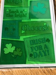 2 Pkgs Hallmark St Patrick’s Day Stickers Shamrocks Irish Sayings Cheers KISS Me