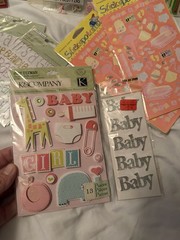 Baby Girl Scrapbook Sticker Lot K&Company Jolee’s Stickopotamus Embellishments