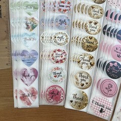 200pcs Cute Thank You Stickers 1” Small Business for Decorate Envelopes Sealing