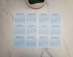 Mini Calendar Stickers for Planners and Journals – 2024, 2025, or 2026