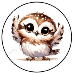 ADORABLE OWL ENVELOPE SEALS LABELS STICKERS PARTY FAVORS