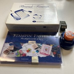 Lot Of 4 Paper Crafting Cardmaking Scrapbook Cutting Tools And Pastels