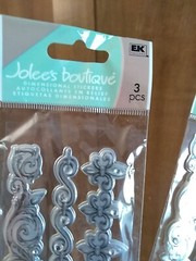 jolee’s botique dimensional stickers fleur de lis borders lot 2 (some wear)