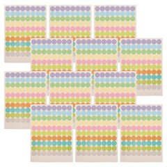 Removable Circle Stickers for Aromatherapy Bottles Small Colored Dot Labels