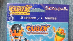 CUBIX ROBOTS FOR EVERYONE STICKERS 2 Sticker Sheets New Sealed Package SB31