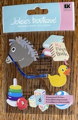 RARE Jolees Baby’s First Toys My 1st Book Duck Horse Blocks Ball Rings Infant 3D