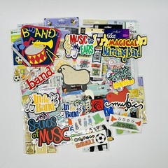 Lot Of 35+ Scrapbook Jolee’s + Jubilee + Other Hobbies Fishing Music Occupation