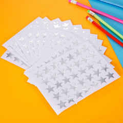 Self-Adhesive Star Stickers 1750 Count (Silver)