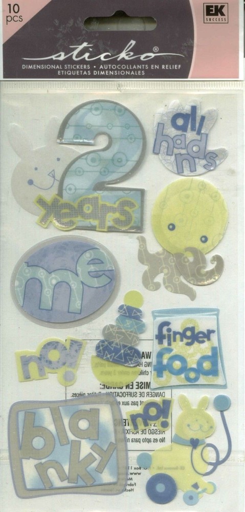 2 YEARS OLD Two Blanky NO Toys Play Finger Food Toddler Sticko Stickers