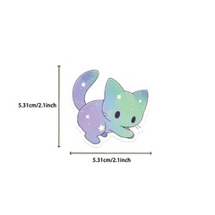 ZOLAREIN 50 Pcs Sky Cat Stickers