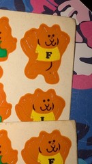 Vintage Current Inc Stickers Alphacats Sticker Sheet Lot 2 Sheets (Creases) READ