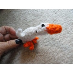 Hand Crochet Barn Farm 5 Animals Tote Toys Cow Rooster Duck Pig Horse Farmer