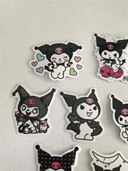 Lot Of 10 KUROMI Cute Vinyl Decal Stickers Laptop Water Bottle Scrapbook Diary 3