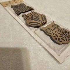 Crafter’s Square Laser Cut Craft Icons Set Of 6 Owl Cut Outs New