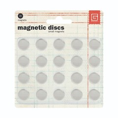 BasicGrey MET-359 Magnetic Discs/small magnets for crafting/presentations/.325”