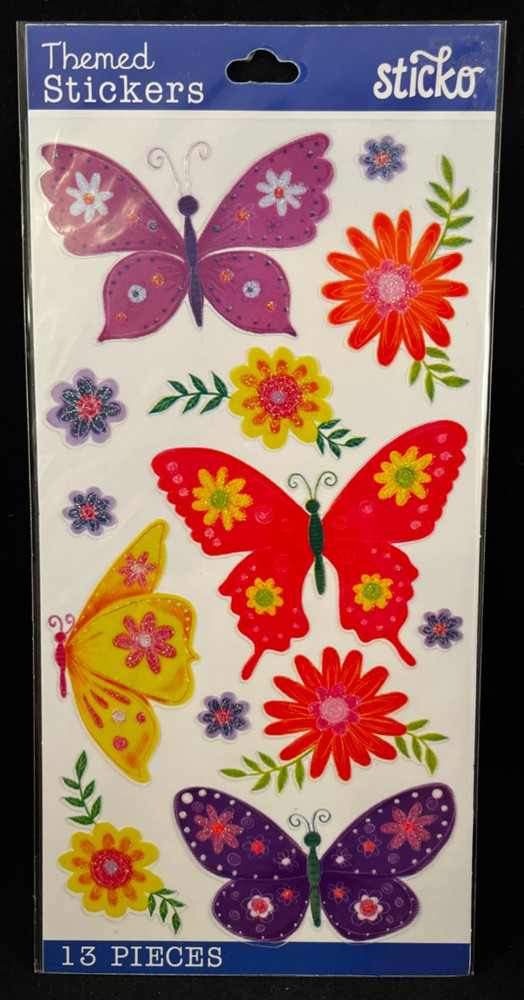 Sticko – Themed Stickers – Paper Butterflies – 13 pcs