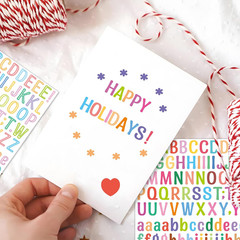 Letter Stickers 0.5 Inch,4920 Pcs 30 Sheets 1/2 Inch Small Alphabet Stickers,Sel