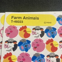 Vintage Trend Farm Animals 2 Sheets T-46023 Goat Cow Chicken Pig Rooster