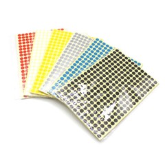 8mm Dot Stickers Round Sticky Self Adhesive Spot Circles Paper Labels 6 Colors