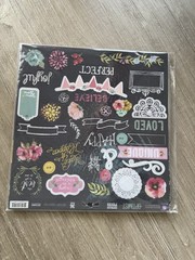 NEW – Prima Marketing Optimist Collection Scrapbook Paper & Embellishments