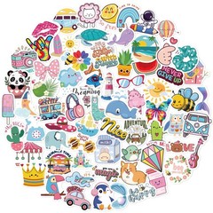 200 PCS Waterproof Animal Stickers for Kids, Teens, Water Bottles & Laptops